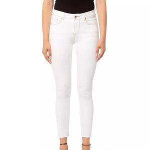 Hudson White Blair Skinny Jeans